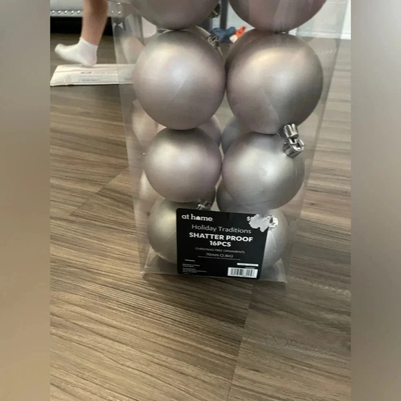 At Home holiday traditions shatter proof 16 piece Christmas tree ornaments - Picture 2 of 3